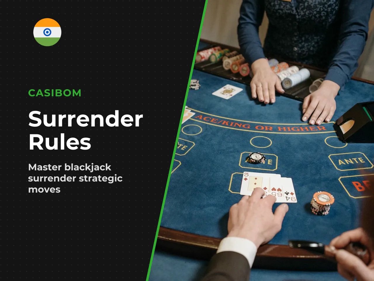 Surrender lets you forfeit the hand