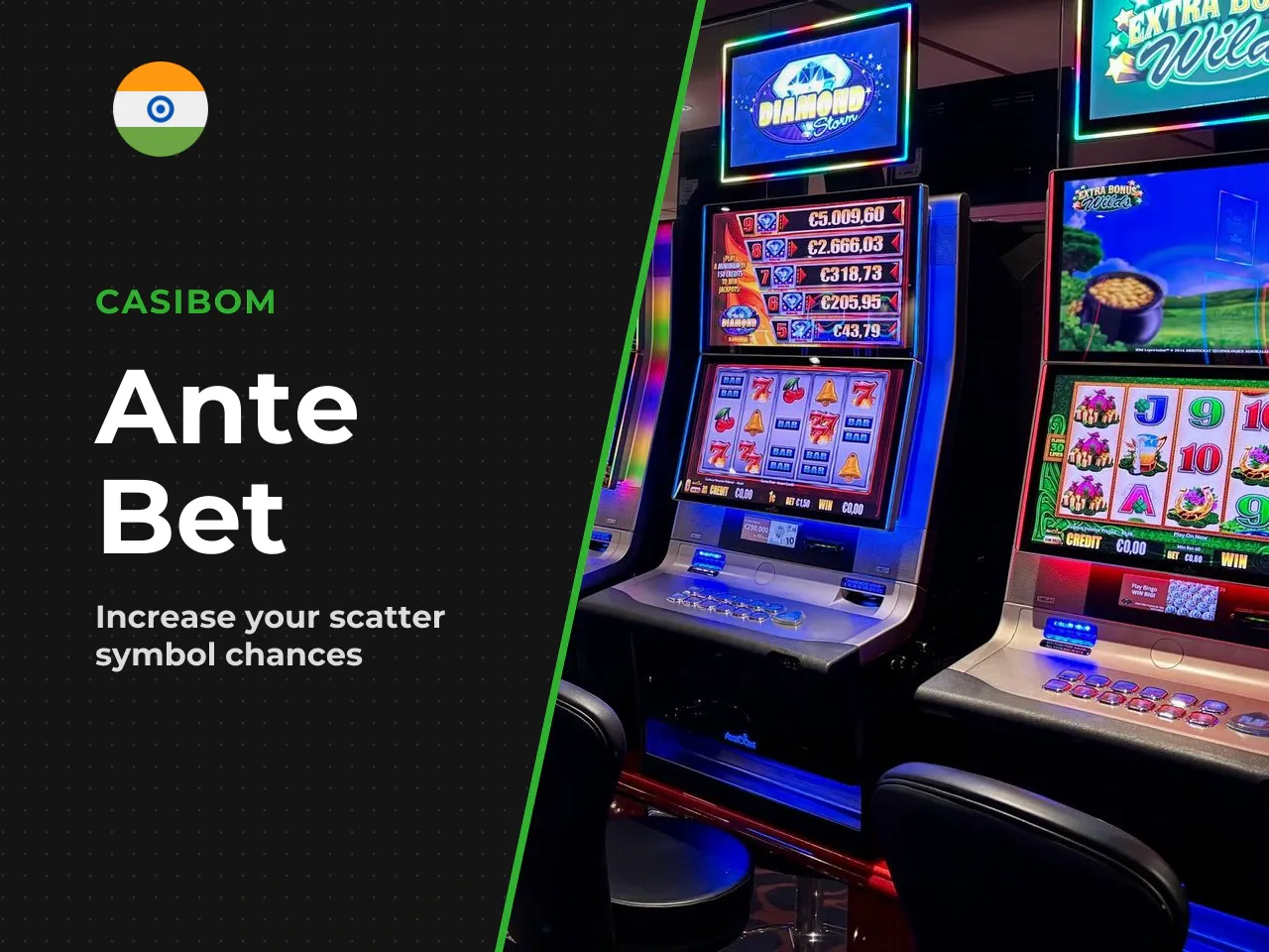 The Ante Bet feature, also labelled